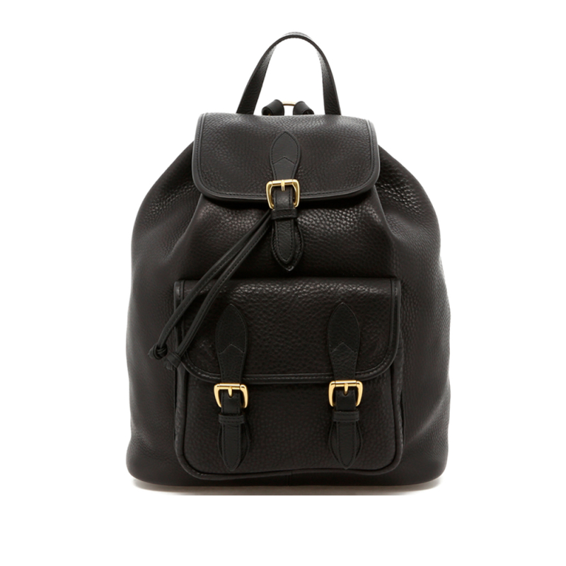 Classic Backpack - Black - Pebbled Leather in 