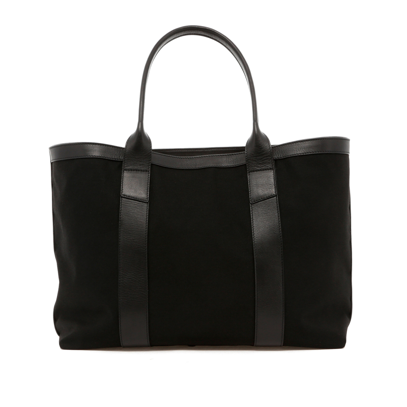 Large Working Tote - Black/Black - Black Interior - Sunbrella in 