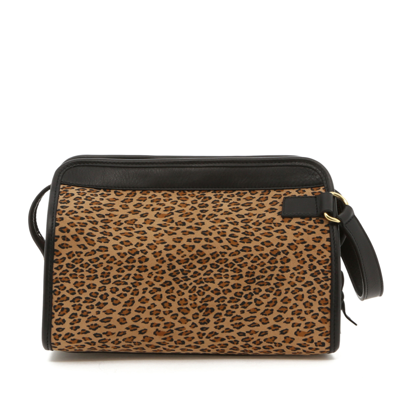Large Travel Kit - Cheetah Microfiber / Black Trim in 
