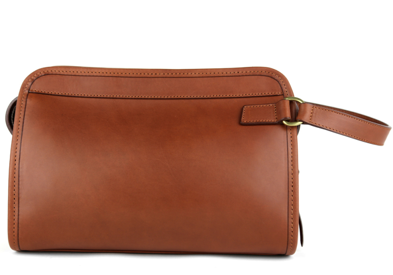 Large Travel Kit Belting-Chestnut in harness belting leather