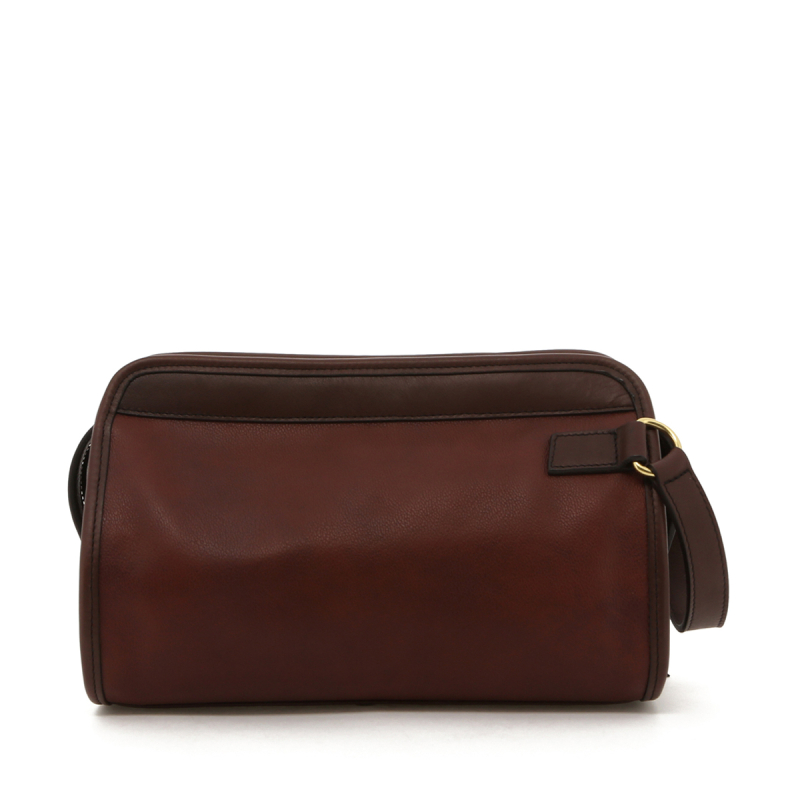 Small Travel Kit - Chestnut with Chocolate Trim - Tumbled in 