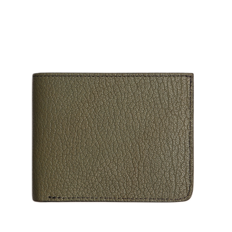 Bifold Wallet-Mint in goat skin