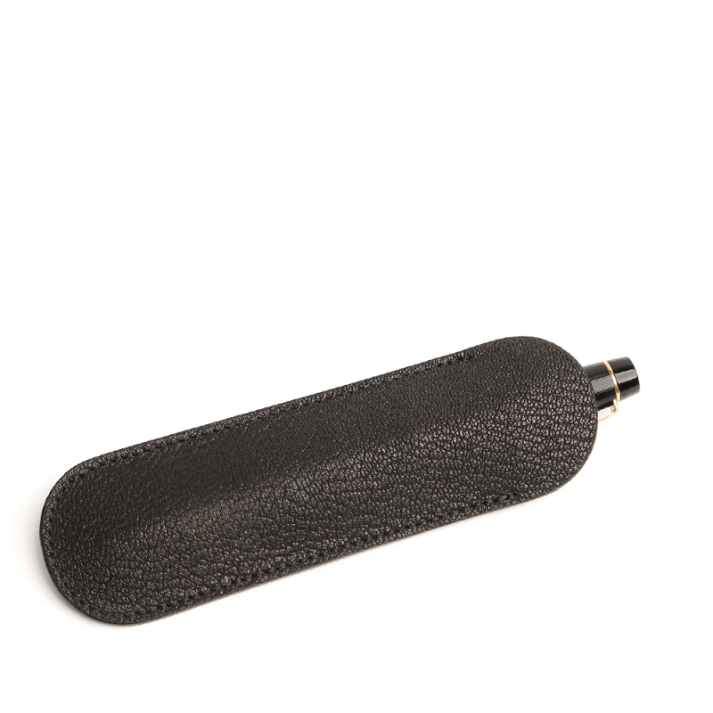 Fountain Pen Case-Black in goat skin