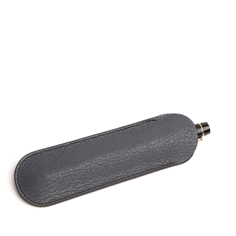 Fountain Pen Case-Bluestone in goat skin