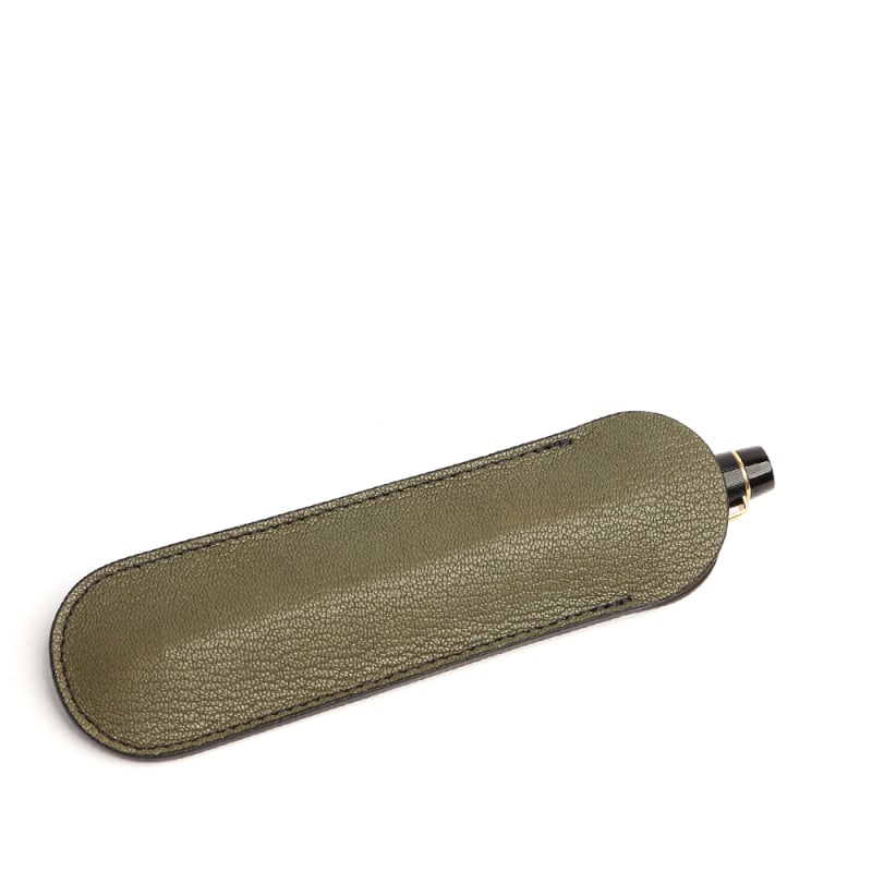 Fountain Pen Case-Mint in goat skin