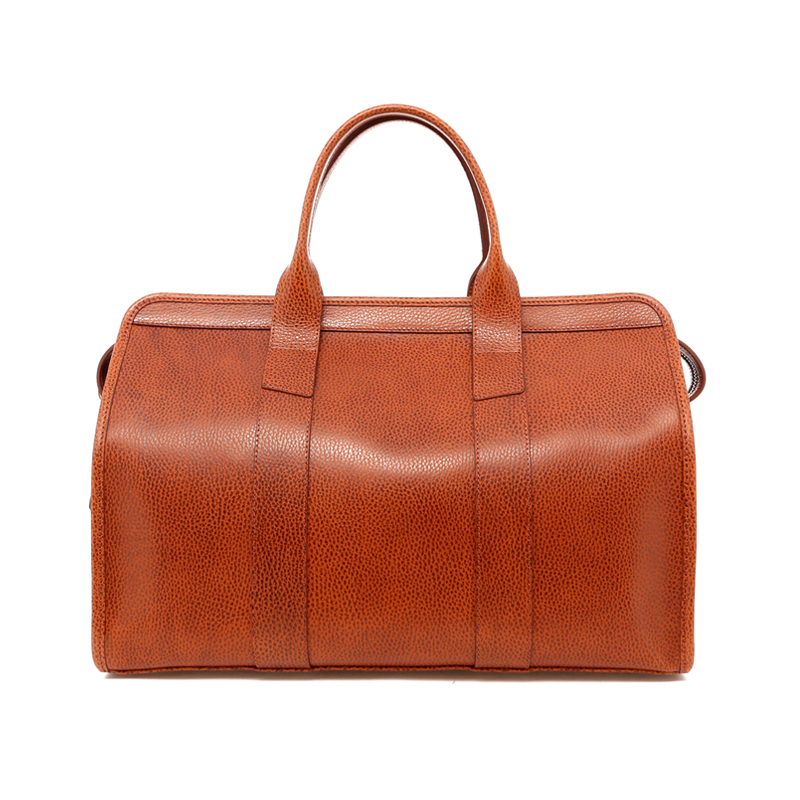 Small Travel Duffle - Coffee - Pebble Grain in 