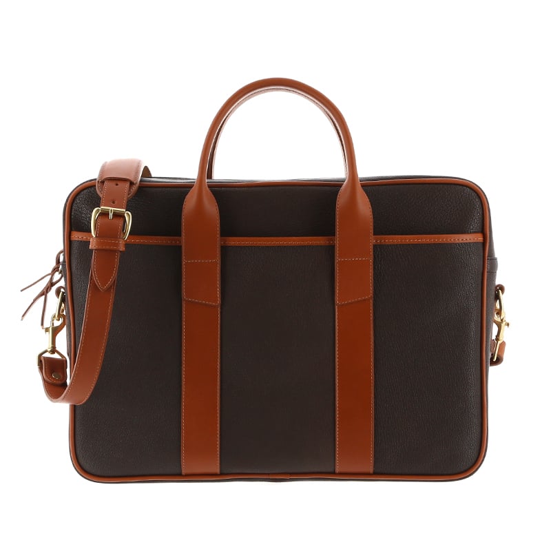 Chèvre Commuter Briefcase in goat skin
