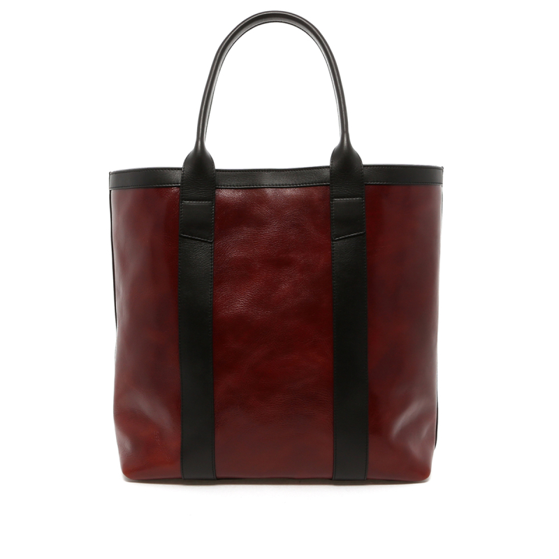 Tall Tote - Dark Paprika / Black Trim in 