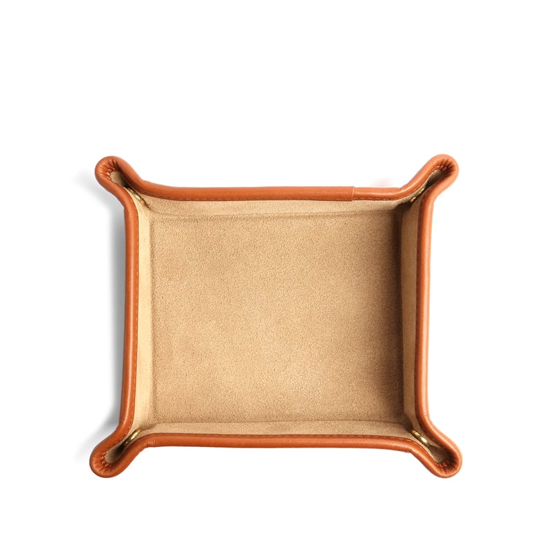 Suede Valet Tray in suede