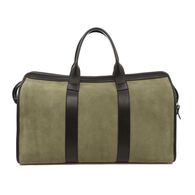 Signature Travel Duffle - Foam Green/Black - Suede in 