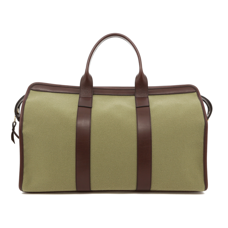 Signature Travel Duffle - Sage/Chocolate Trim - Felt in 