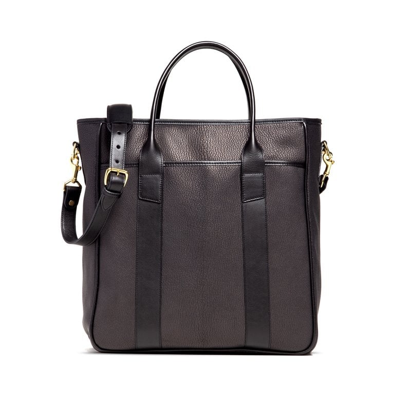 Chèvre Commuter Tote Goatskin-Black in goat skin