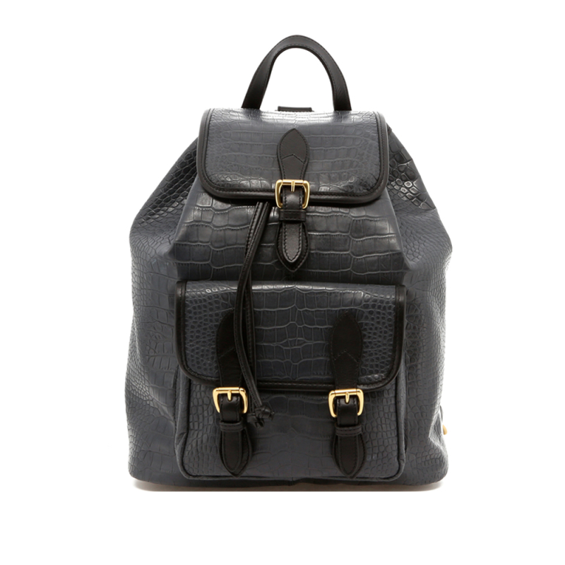 Classic Backpack - Grey/Black  - Gator Print in 