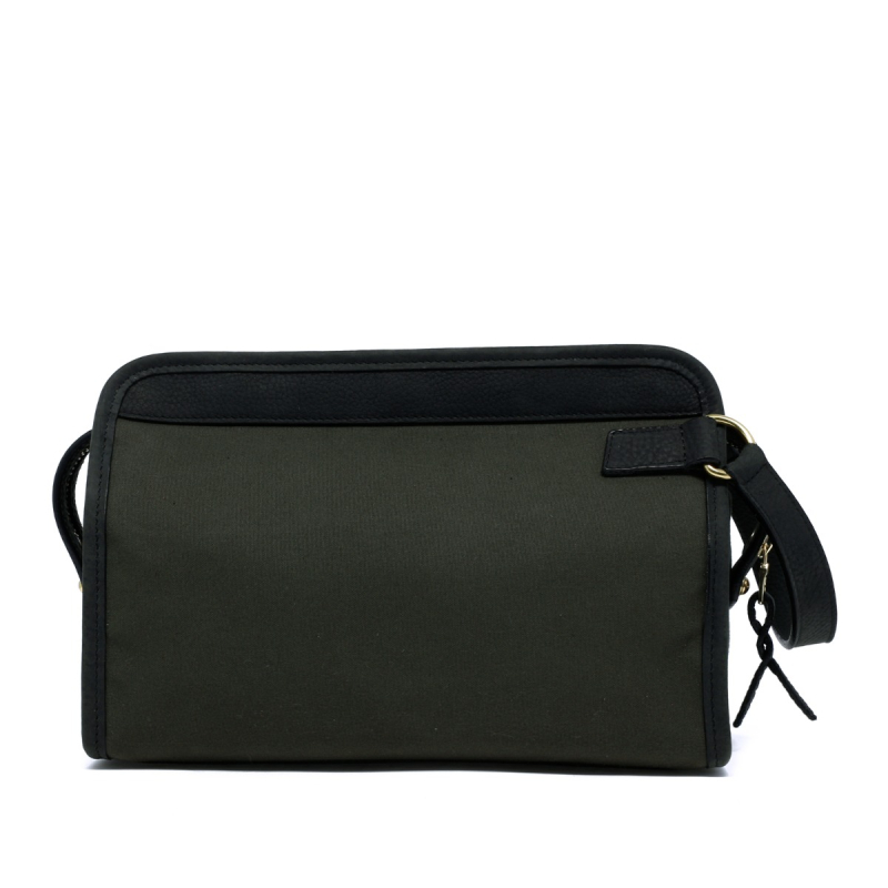 Large Travel Kit - Dark Olive/Dark Green - Canvas in 