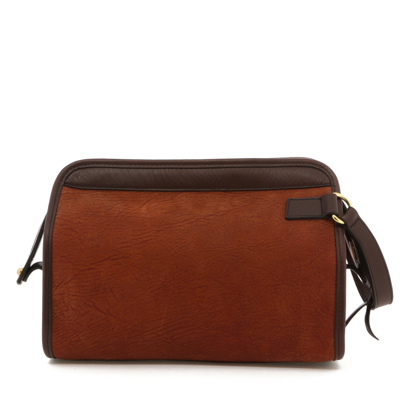 Large Travel Kit - Autumn / Chocolate Trim - Nubuck Goat in 