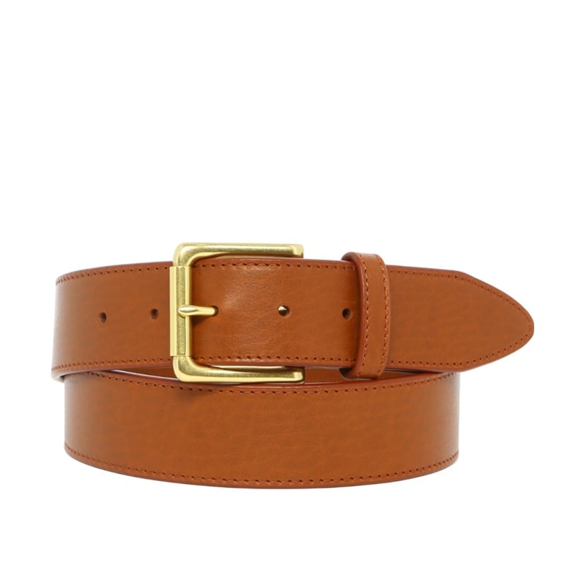 Everyday Leather Belt in smooth tumbled leather