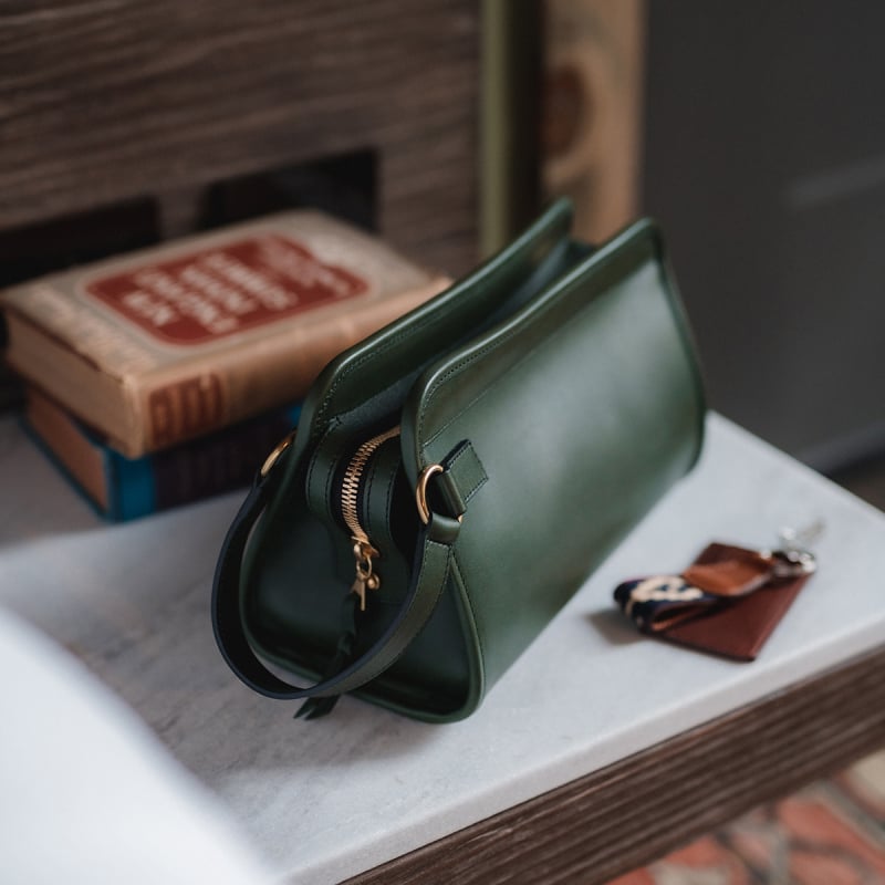 Small Travel Kit  in harness belting leather
