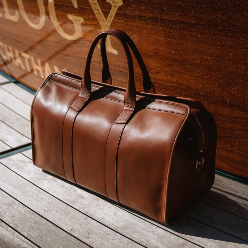 Signature Travel Duffle - Limited in smooth tumbled leather