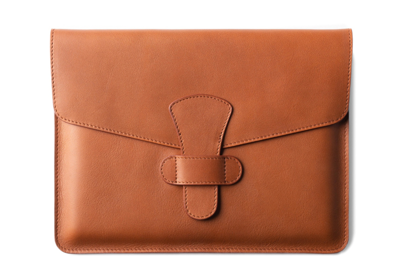 iPad Case -Cognac in smooth tumbled leather