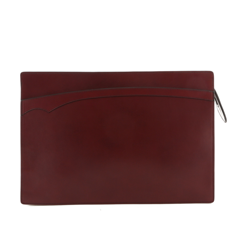 Zipper Portfolio - Maroon - Belting in 