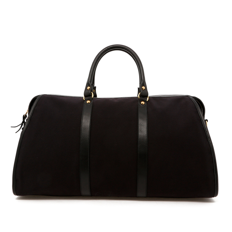 Hampton Duffle - Midnight/Black Trim - Sunbrella Tweed in 