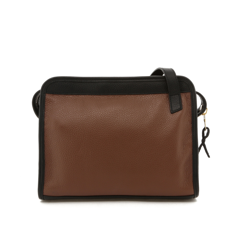 Blazer Bag - Milk Chocolate/Black - Pebbled Leather in 
