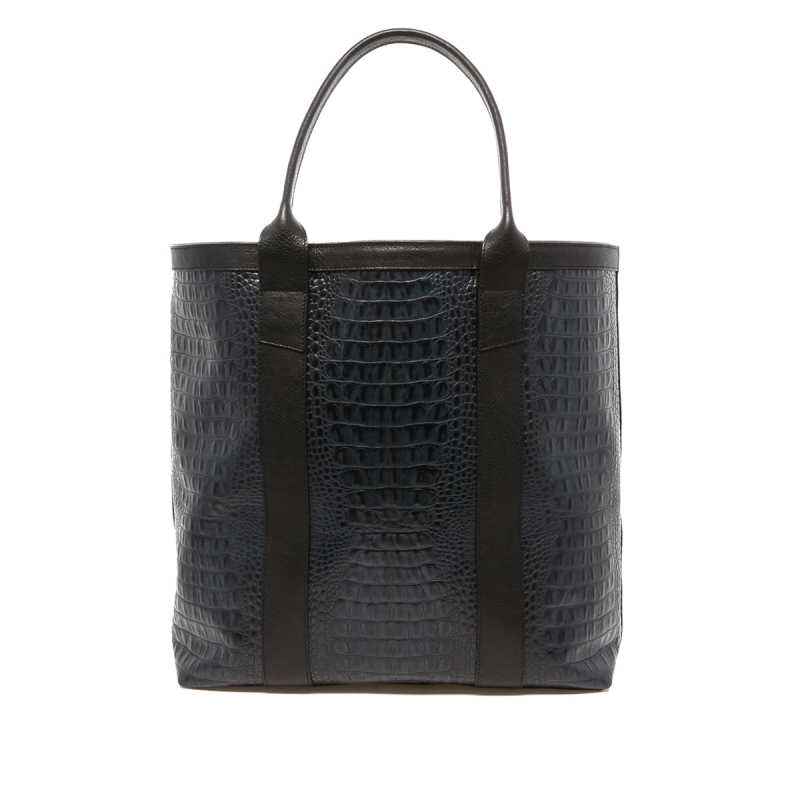 Tall Tote - Mineral - Crocodile Print in 