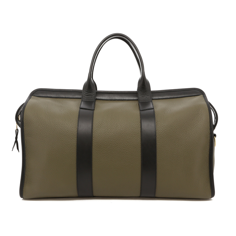 Signature Travel Duffle - Light Military Lagun Taurillion/Black Trim - Forest Green Interior in 