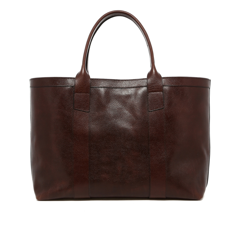 Large Working Tote - Glossy Root Beer - Orange Cordura  in 