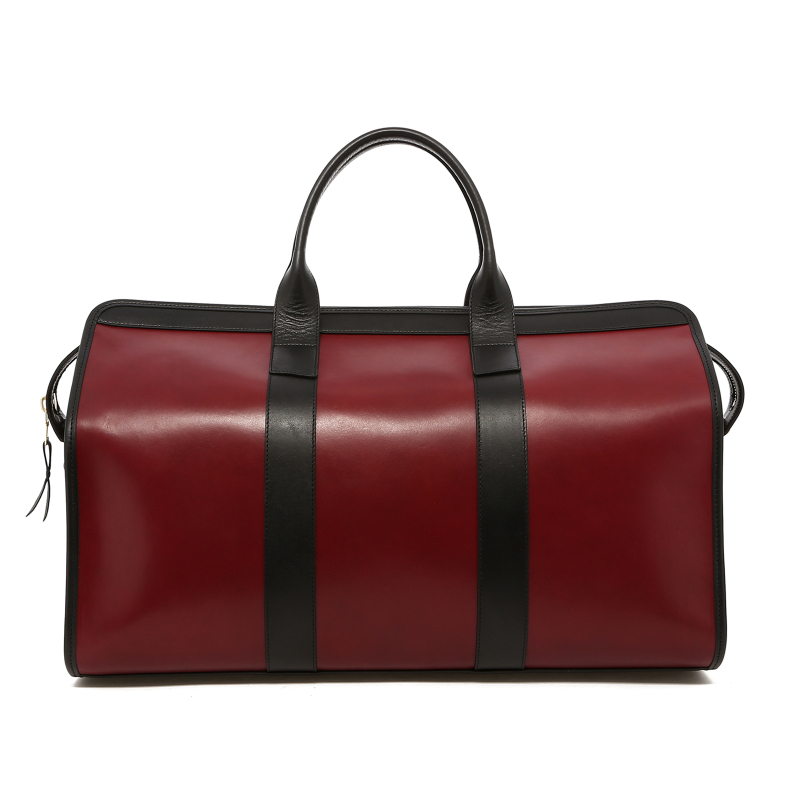 Signature Travel Duffle - Cabernet/Cashew/Black - Burgundy Interior  in 