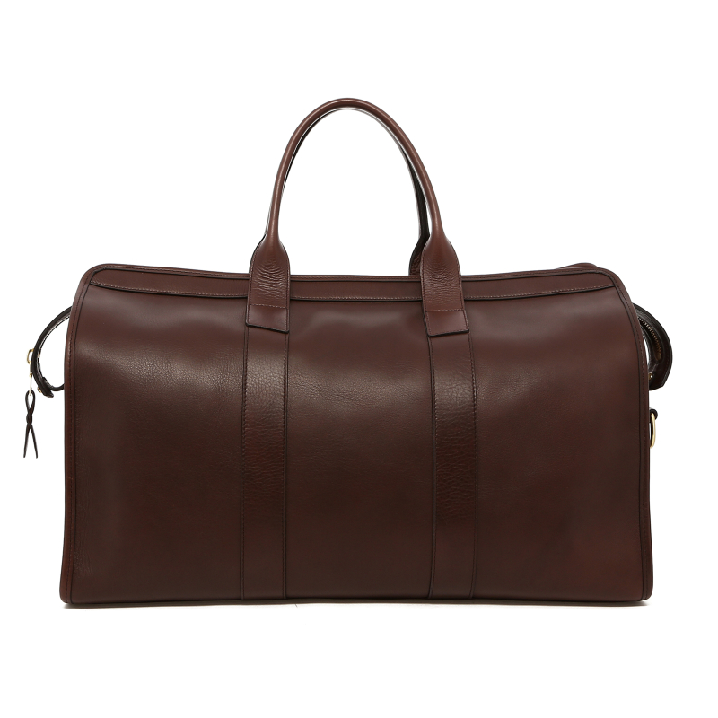 Signature Travel Duffle - Chocolate - Tumbled Leather - Cocoa Interior  in 