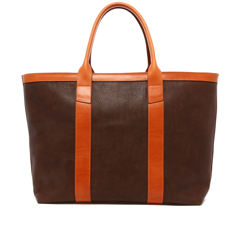Signature Working Tote - Pinecone/Golden Tan - Linen Intereior - Zippper Closure in 