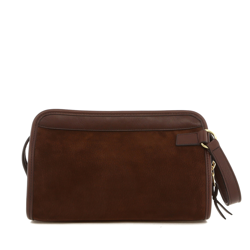 Small Travel Kit - Brown - Nubuck  in 