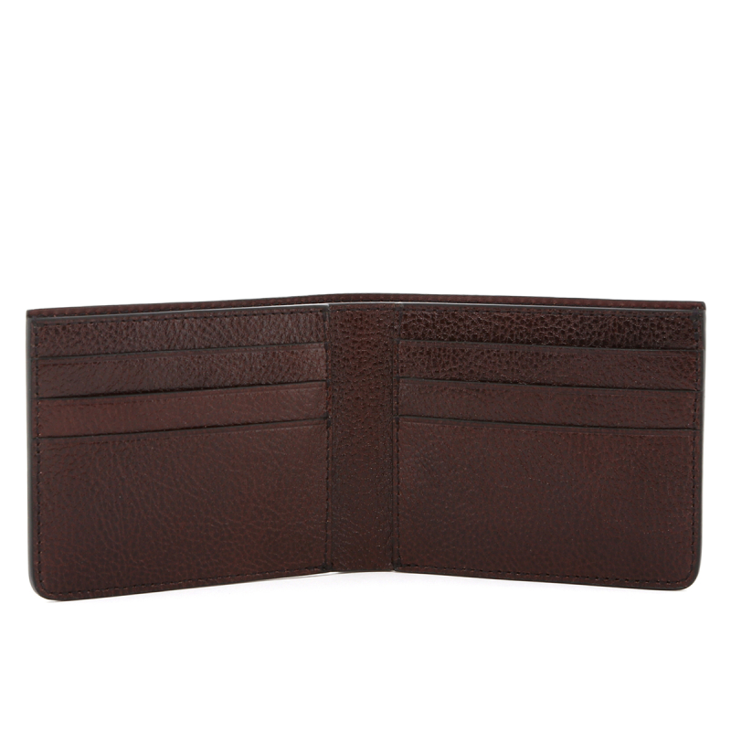 Bifold Wallet - Glossy Root Beer - Burgundy Interior  in 