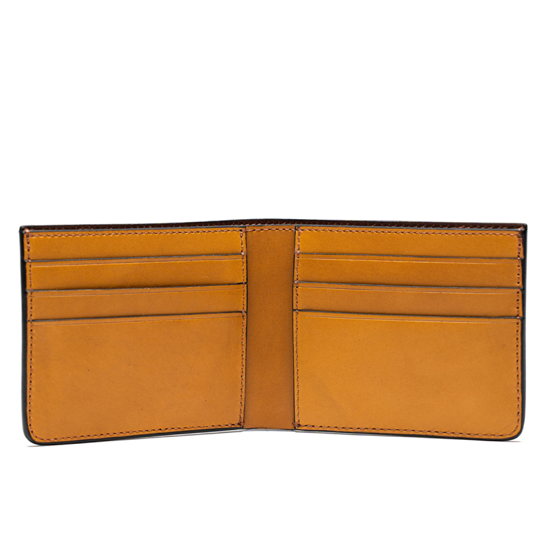 Bifold Wallet - Sunflower - Belting Leather - Chestnut Interior  in 