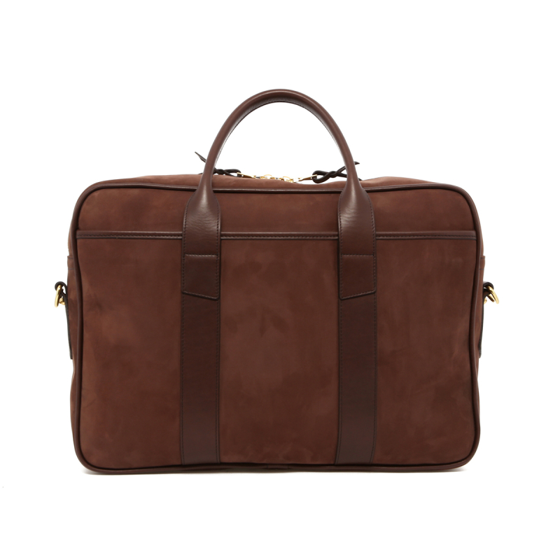 Commuter Briefcase - Smooth Light Brown - Nubuck  in 