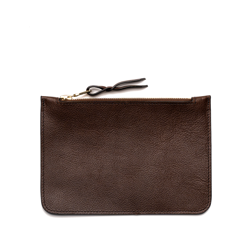 Small Leather Pouch - Pinecone - Tumbled Leather  in 