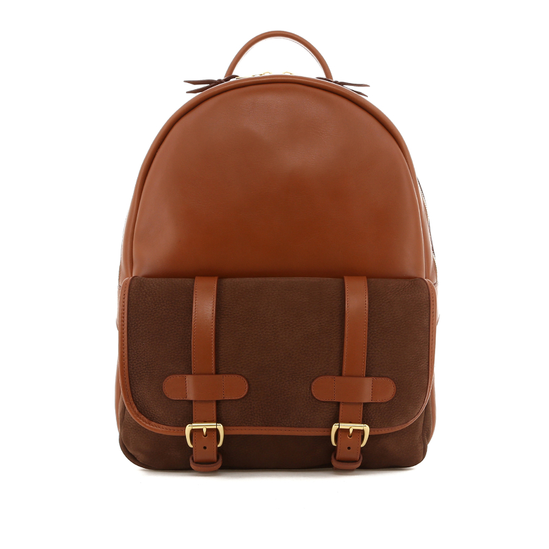 Hampton Backpack - Cognac/Brown - Tumbled/Nubuck in 