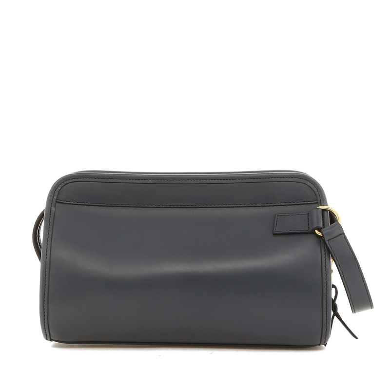 Small Travel Kit - Battleship Grey - Belting Leather in 