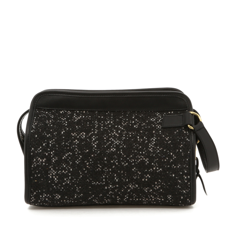 Large Travel Kit - Raven with Black Trim - Tweed Sunbrella in 