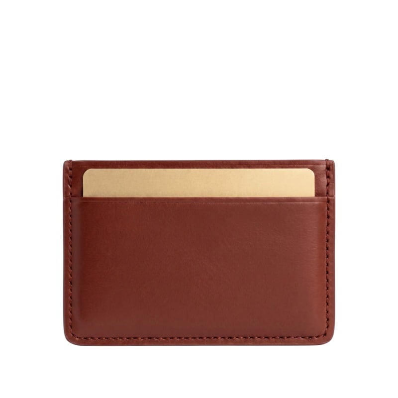 Mini Card Wallet in smooth tumbled leather