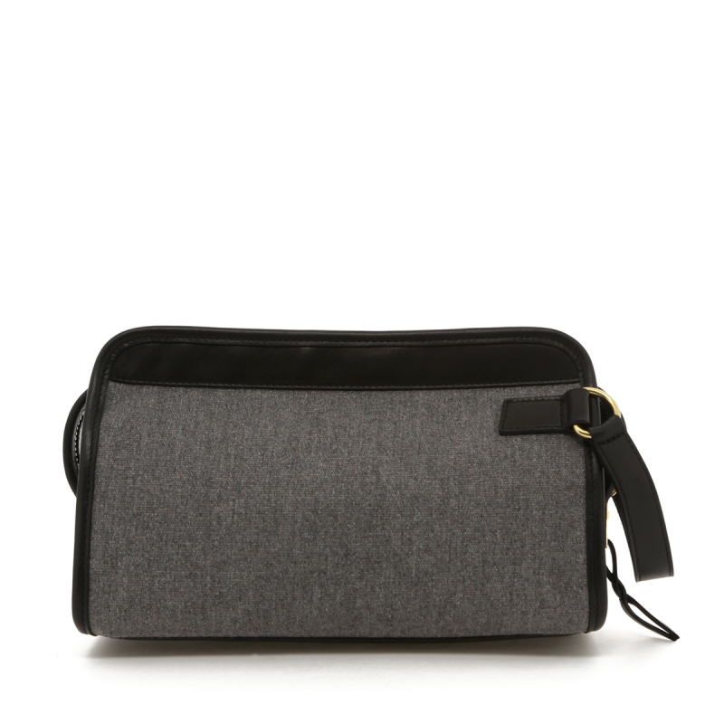 Small Travel Kit - Slate/Black Trim - Heritage Sunbrella in 