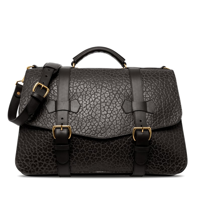 Small Lawyer's Briefcase in shrunken grain leather