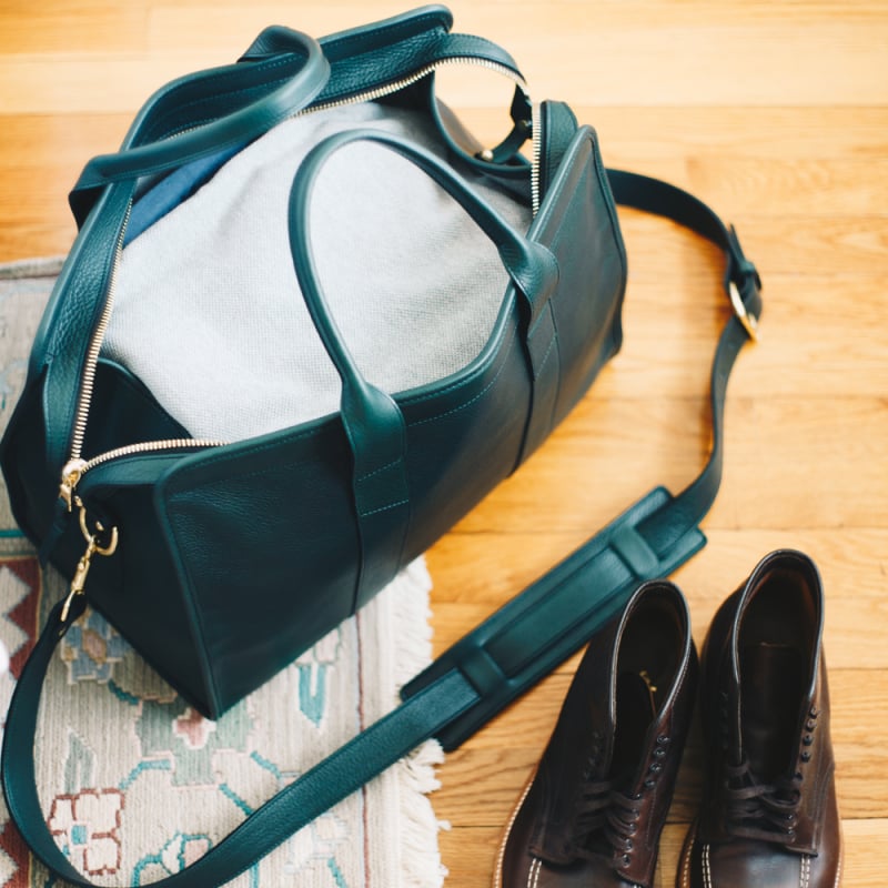 Small Travel Duffle - Limited in smooth tumbled leather