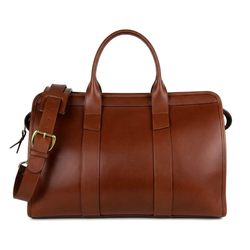 Small Travel Duffle in harness belting leather