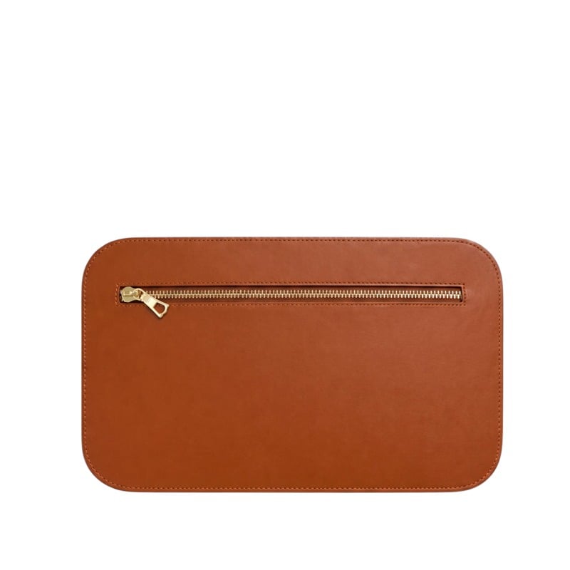 Small Zip Case in smooth tumbled leather