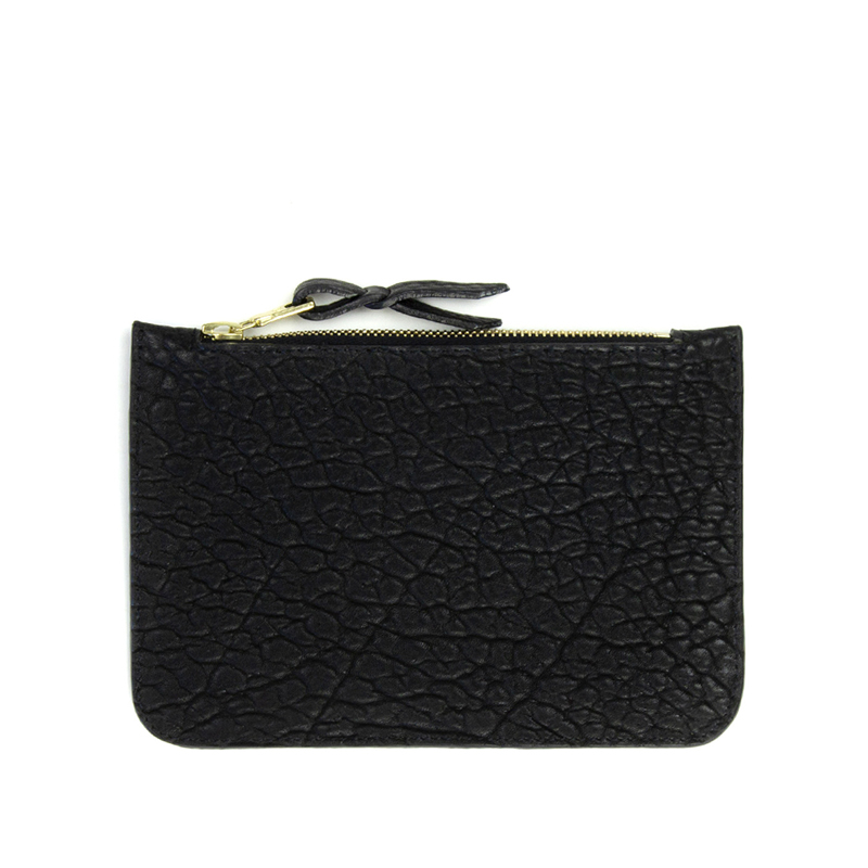 Small Zipper Pouch Black Bison in 