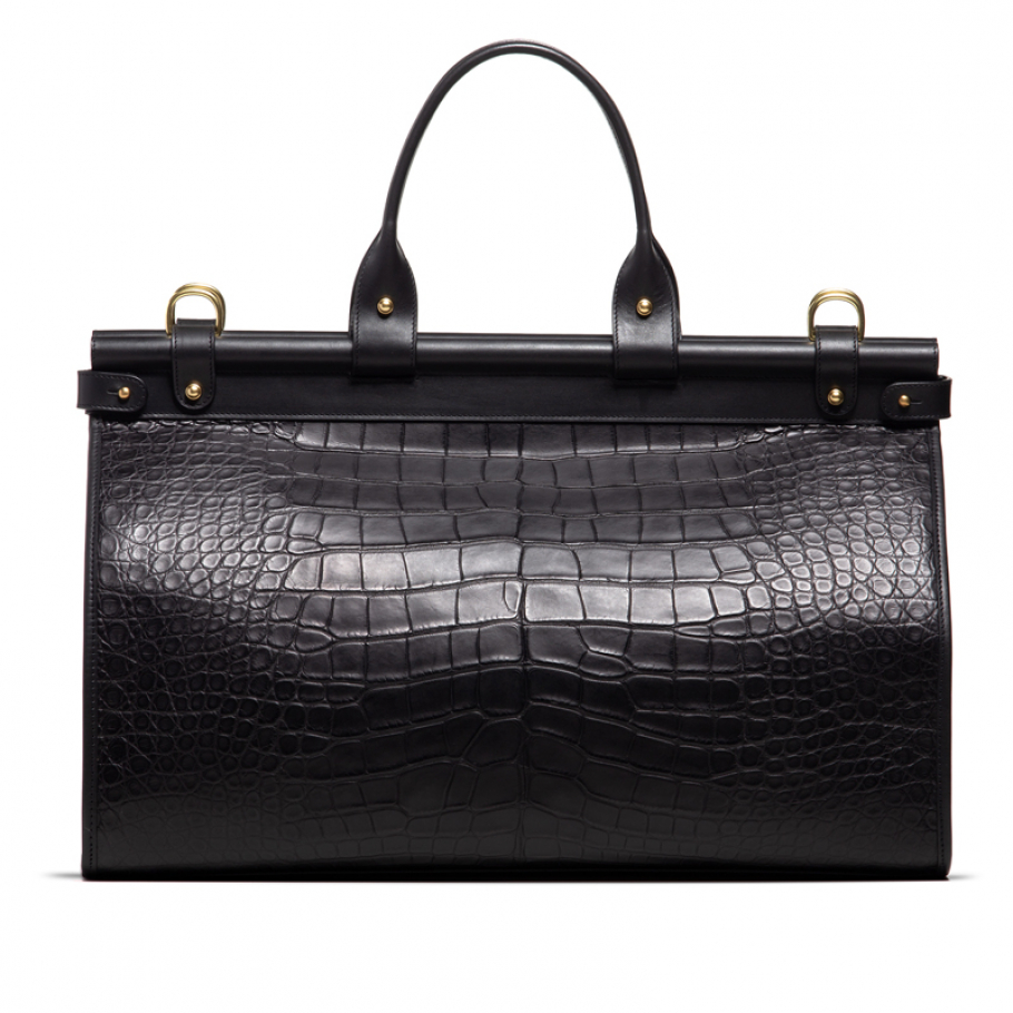 Leather Alligator Carpet Bag Frank Clegg Leatherworks Leather Alligator Carpet Bag Frank