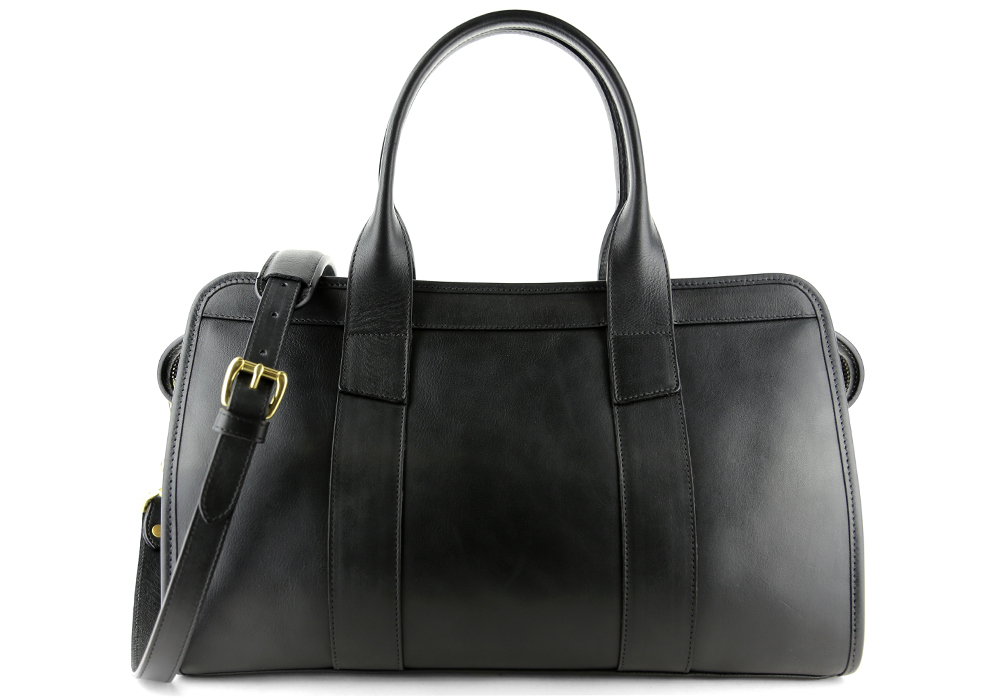 black leather satchels