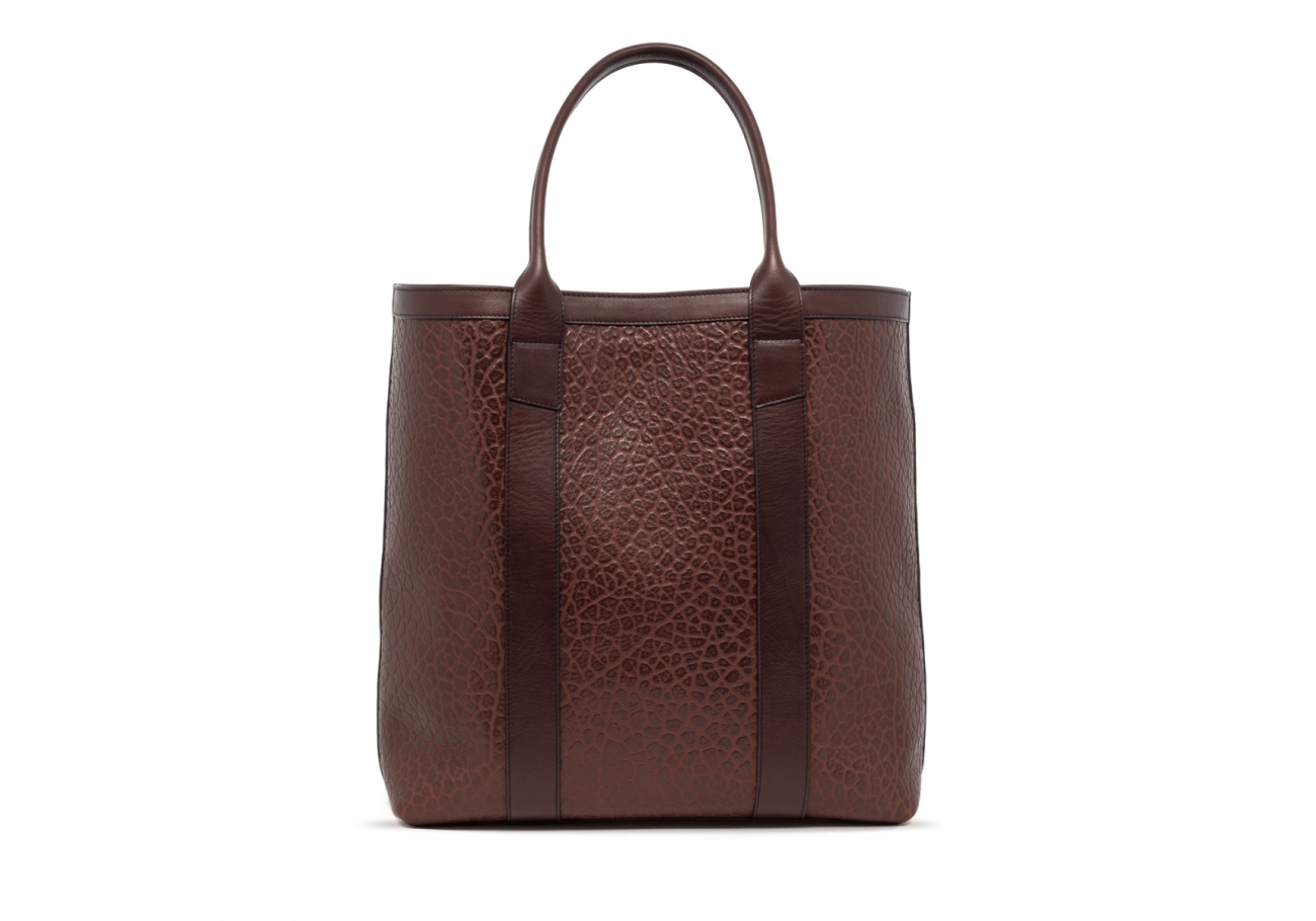 tall leather tote